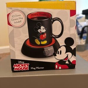Mickey Mouse mug and warmer